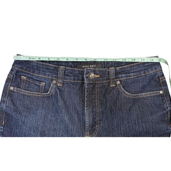 Nine West Women's Straight Jeans Size 12 Blue Dark Wash - Picture 11 of 12